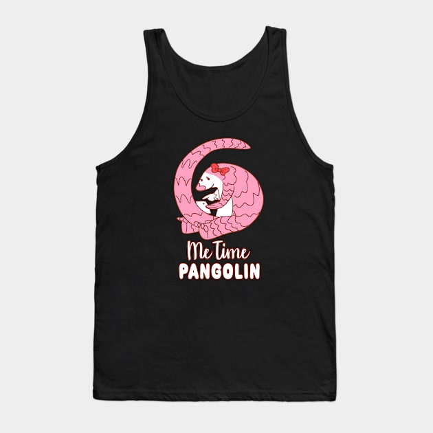 Me Time Pangolin Tank Top by escic